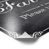 Hochzeitsschilder - Tafel - Favoriten - Fotodruck (Ecke)