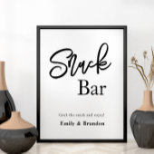 Hochzeitsschildkröte für Snacks Bar Poster