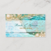 Hochzeitsschildkröte zum Thema Strand "Tischnummer Platzkarte (Rückseite)