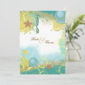 Hochzeitsschildkröten Einladung (Stehend Vorderseite)