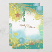 Hochzeitsschildkröten Einladung (Vorne/Hinten)