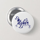 Hochzeitsschmetterling/ Usher Button (Vorne & Hinten)