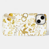 Hochzeitsschmuck in Gold 02 Case-Mate iPhone Hülle (Rückseite (Horizontal))