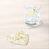 Hochzeitsschmuck in Gold 02 Untersetzer (Vor Ort)