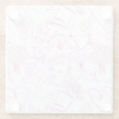 Hochzeitsschmuck Muster 02 Glasuntersetzer (Rückseite)