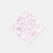 Hochzeitsschmuck Muster 02 Serviette (Ecke)