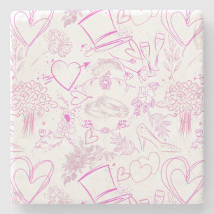 Hochzeitsschmuck Muster 02 Steinuntersetzer