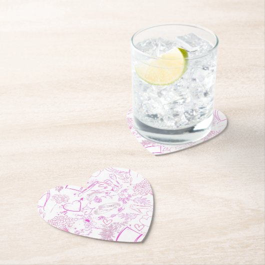 Hochzeitsschmuck Muster 02 Untersetzer (Vor Ort)