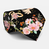 Hochzeitsschmuck Muster Black BG Krawatte (Gerollt)