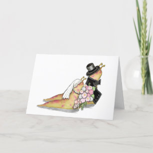 Hochzeitsschnecken-Grußkarte Dankeskarte