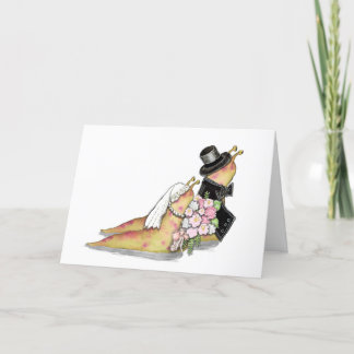 Hochzeitsschnecken-Grußkarte Dankeskarte