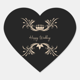 Hochzeitsschokoladenaufkleber Herz-Aufkleber