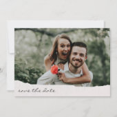 Hochzeitsschreiben des handgeschriebenen Script-Fo Save The Date (Vorderseite)