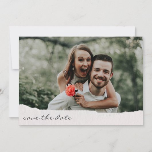Hochzeitsschreiben des handgeschriebenen Script-Fo Save The Date (Vorderseite)