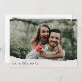 Hochzeitsschreiben des handgeschriebenen Script-Fo Save The Date (Vorne/Hinten)