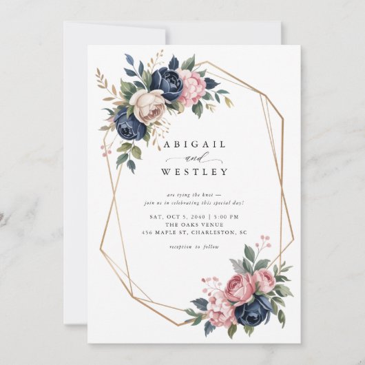 Hochzeitsschreiben für Hochzeitsschreiben in Form Einladung (Vorderseite)