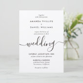 Hochzeitsschreiben von Kraft Einladung (Stehend Vorderseite)