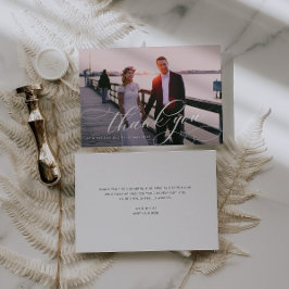 Hochzeitsschrift für elegantes kalligraphisches Fo Dankeskarte