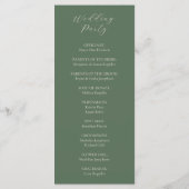 Hochzeitsschrift für klassische Schrift Programm (Rückseite)