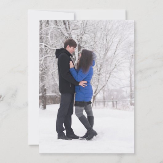 Hochzeitsschrift für Monogramm-Schriftzeichen mit  Einladung (Rückseite)