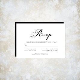 Hochzeitsschrift RSVP Karte
