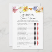 Hochzeitsschuh | Boho Brautparty Game Card Einladung (Vorderseite)