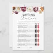 Hochzeitsschuh | Fall Brautparty Game Card Einladung (Vorderseite)