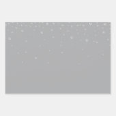 Hochzeitsschuhe mit grauem weißem Diamant Geschenkpapier Set (Vorderseite 3)