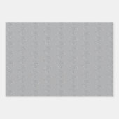 Hochzeitsschuhe mit grauem weißem Diamant Geschenkpapier Set (Vorderseite 2)