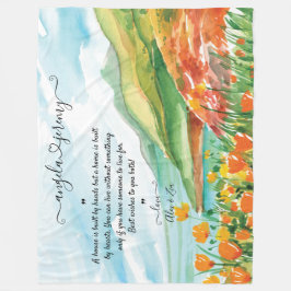 Hochzeitsschuhe mit Ozean, blauer Himmel und Blume Fleecedecke