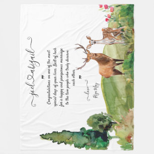 Hochzeitsschuhe mit persönlicher Botschaft Fleecedecke