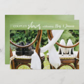 Hochzeitsschuhe Paare Einladung zur Dusche (Vorne/Hinten)