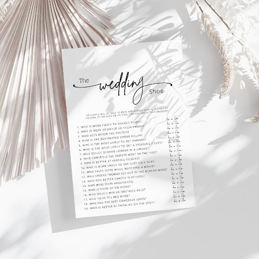 Hochzeitsschuhspiel