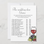 Hochzeitsschuhspiel-Brautparty Dankeskarte (Vorderseite)