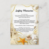 Hochzeitsschutzmaßnahmen für das Sandschloss Begleitkarte (Vorderseite)