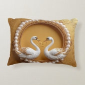 Hochzeitsschwäne Dekokissen (Rückseite)
