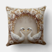 Hochzeitsschwäne Kissen (Rückseite)