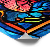 Hochzeitsschwäne Poster (Ecke)