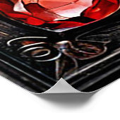 Hochzeitsschwäne Poster (Ecke)