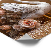 Hochzeitsschwäne Poster (Ecke)