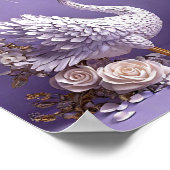 Hochzeitsschwäne Poster (Ecke)