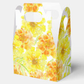 Hochzeitsschwanze Blume Aquarellgelb Geschenkschachtel (Geöffnet)
