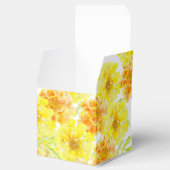Hochzeitsschwanze Blume Aquarellgelb Geschenkschachtel (Geöffnet)