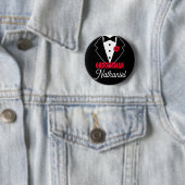 Hochzeitsschwarze Krawatte Tuxedo, Rote Rose, anpa Button (Beispiel)