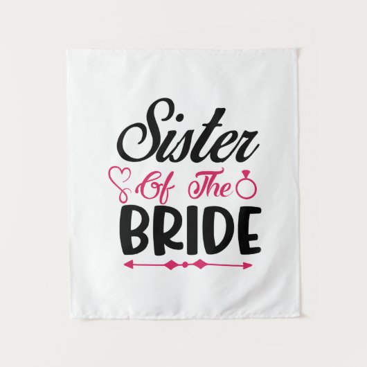 HochzeitsSchwester der Braut Wandteppich (Vorderseite)