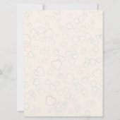 Hochzeitssee der Liebe Einladung (Rückseite)