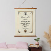 Hochzeitssegen-Geschenk Wandteppich Mit Holzrahmen (Schlafzimmer)