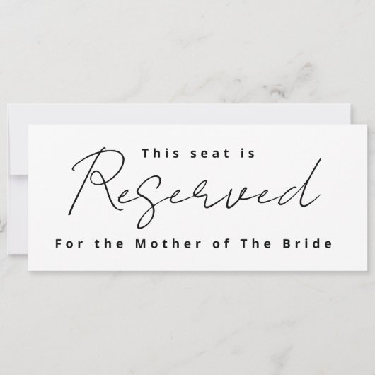 Hochzeitssegment Einladung (Vorderseite)