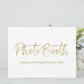 Hochzeitssegment "Foto-Stand" | Stilvoll Golden (Stehend Vorderseite)