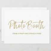 Hochzeitssegment "Foto-Stand" | Stilvoll Golden (Vorne/Hinten)